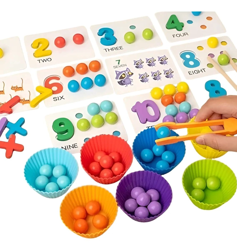 JUEGO DIDACTICO DE MADERA PARA MOTRICIDAD FINA INFANTIL - 6