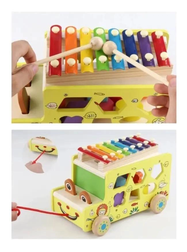KIT DIDACTICO DE JUGUETES DE MADERA PARA NIÑOS - 6