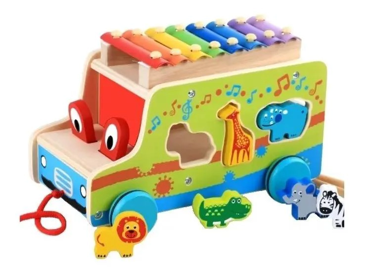 KIT DIDACTICO DE JUGUETES DE MADERA PARA NIÑOS - 7