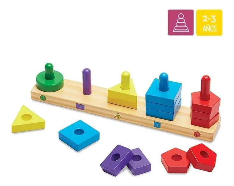 JUGUETE APILABLE PARA CLASIFICAR FORMAS Y COLORES - 3