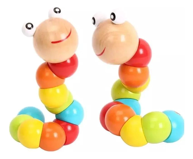 JUGUETE DIDACTICO SENSORIAL DE MADERA PARA NIÑOS CON 10 PIEZAS - 9