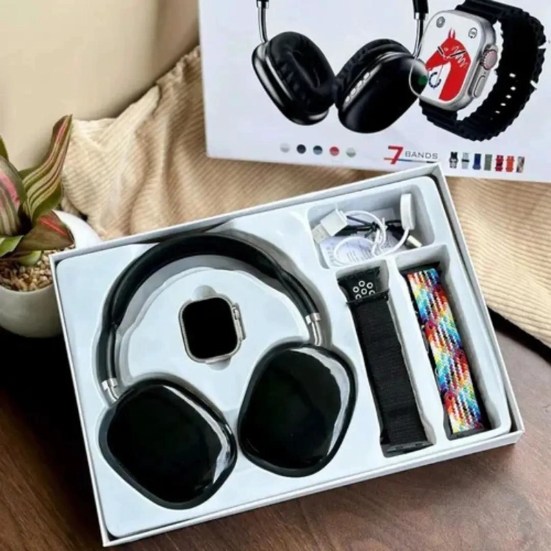 COMBO AUDIFONOS Y SMARTWATCH CON 7 CORREAS INTERCAMBIABLES - 4