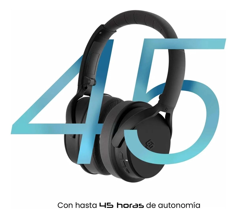 AUDIFONOS BLUETOOTH OVER-EAR CON 45 HORAS DE BATERIA Y CANCELACION DE RUIDO - 2