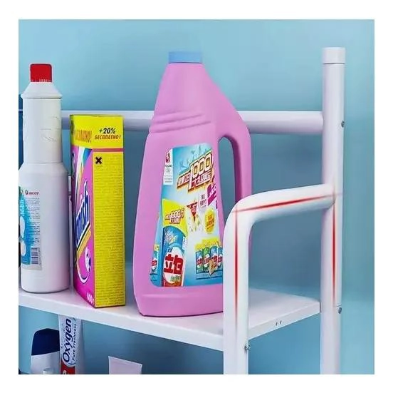 ORGANIZADOR METALICO DE 3 NIVELES PARA LAVADERO Y BAÑO - 4