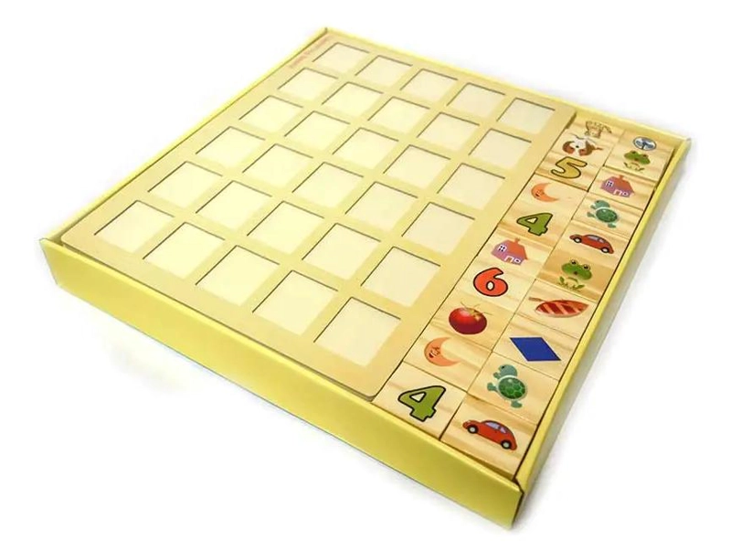 MEMORICE DE MADERA DIDACTICO PARA NIÑOS CON DISEÑOS COLORIDOS - 2