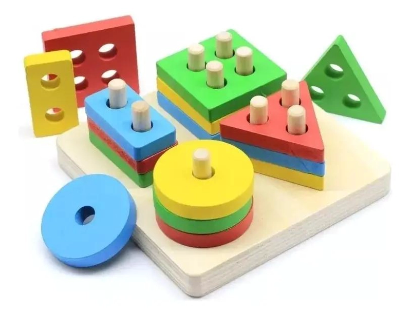 PACK DE 6 JUGUETES DIDACTICOS DE MADERA PARA NIÑOS - 5