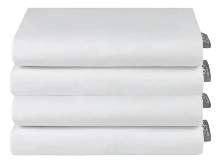 SET DE 4 FUNDAS DE ALMOHADA 50X70 CM MICROFIBRA BLANCA ULTRASUAVE - 1