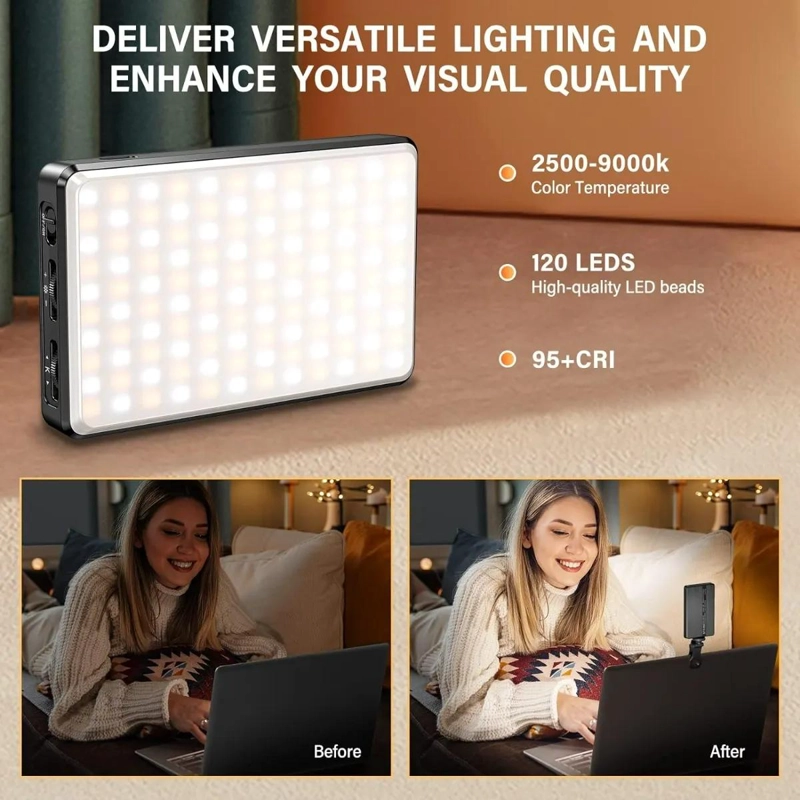 LAMPARA LED COMPACTA CON CLIP PARA FOTOGRAFIA Y VIDEO - 3