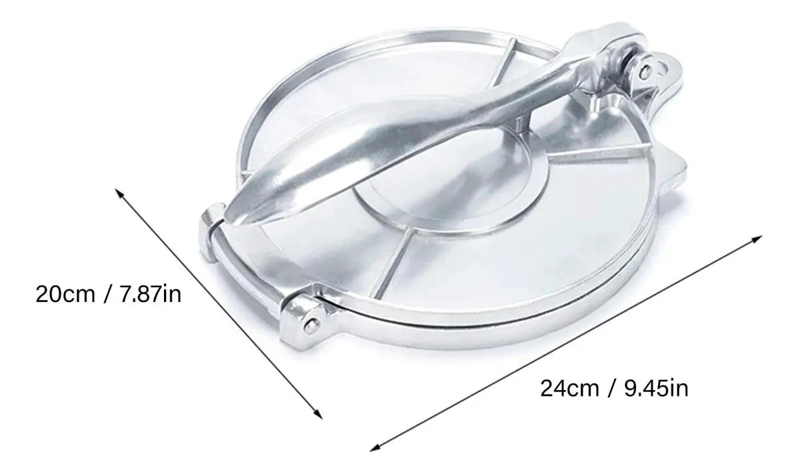 PRENSA MANUAL DE ALUMINIO PARA HAMBURGUESAS DE 16 CM - 5
