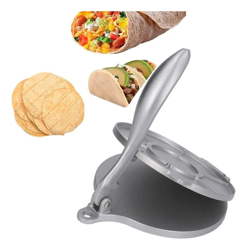 PRENSA MANUAL DE ALUMINIO PARA HAMBURGUESAS DE 16 CM - 8