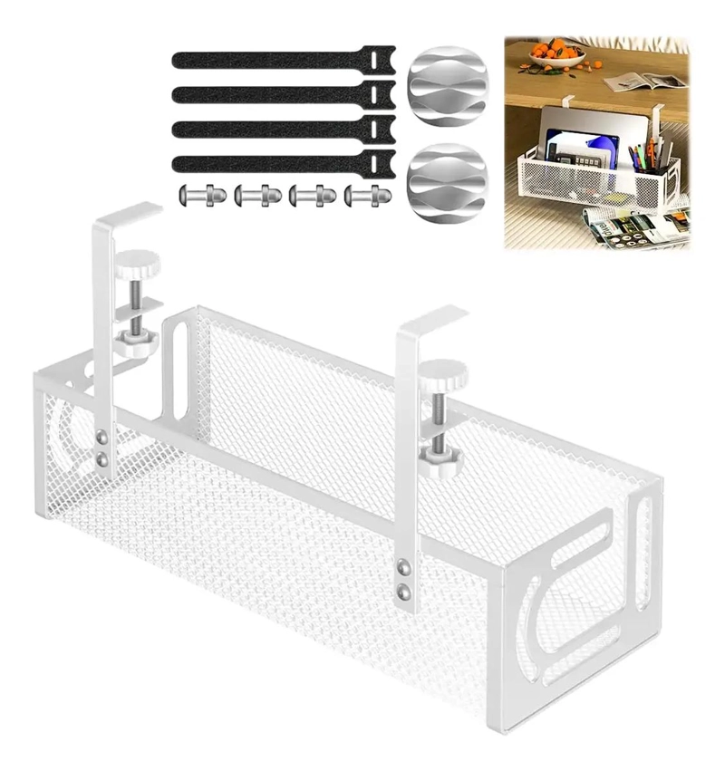 BANDEJA ORGANIZADORA DE CABLES PARA ESCRITORIO 40 CM - 1