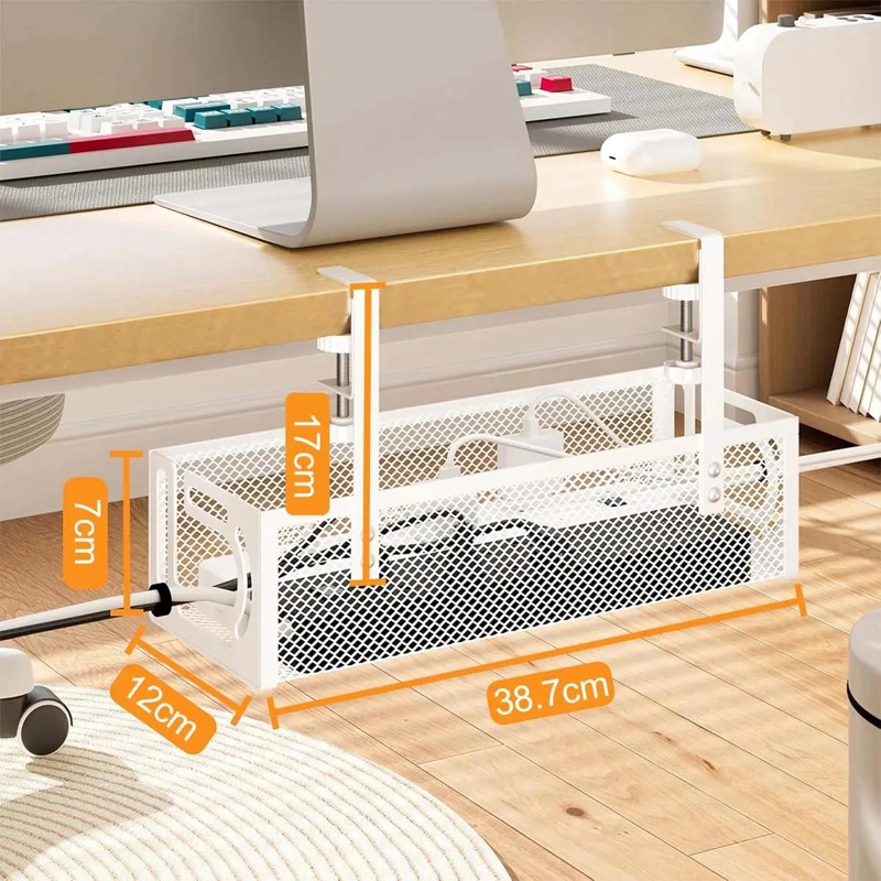 BANDEJA ORGANIZADORA DE CABLES PARA ESCRITORIO 40 CM - 2