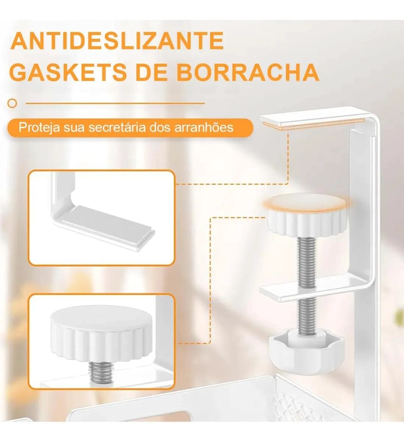 BANDEJA ORGANIZADORA DE CABLES PARA ESCRITORIO 40 CM - 7