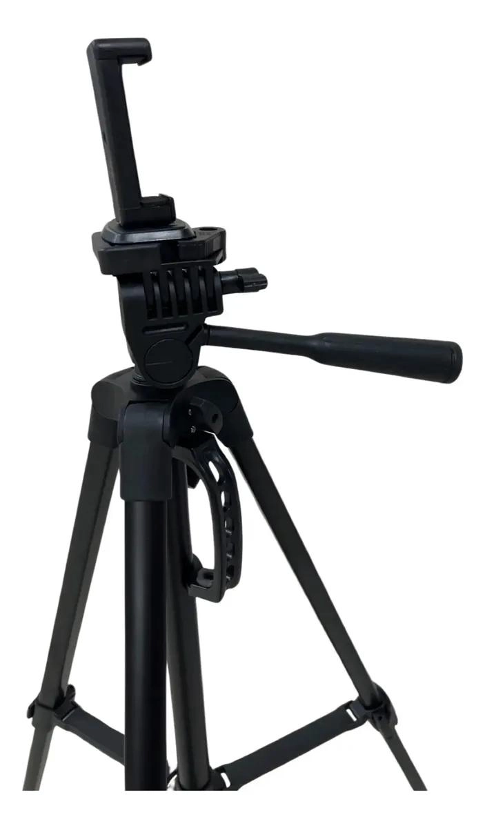 TRIPODE PARA CAMARA Y CELULAR DE 1.39 METROS CON ADAPTADOR - 1