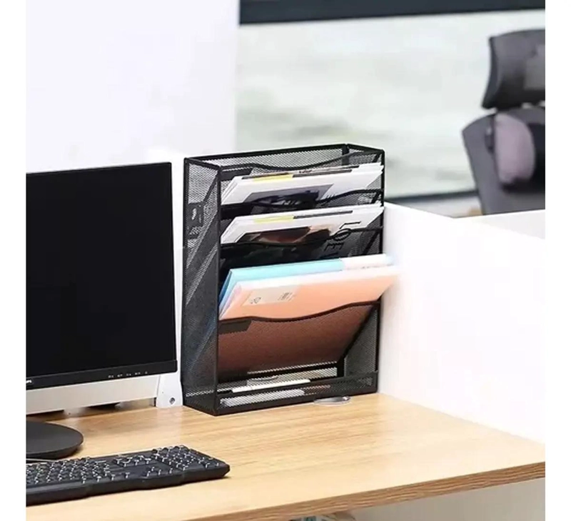 ORGANIZADOR METALICO PARA LIBROS Y DOCUMENTOS DE 5 NIVELES - 2