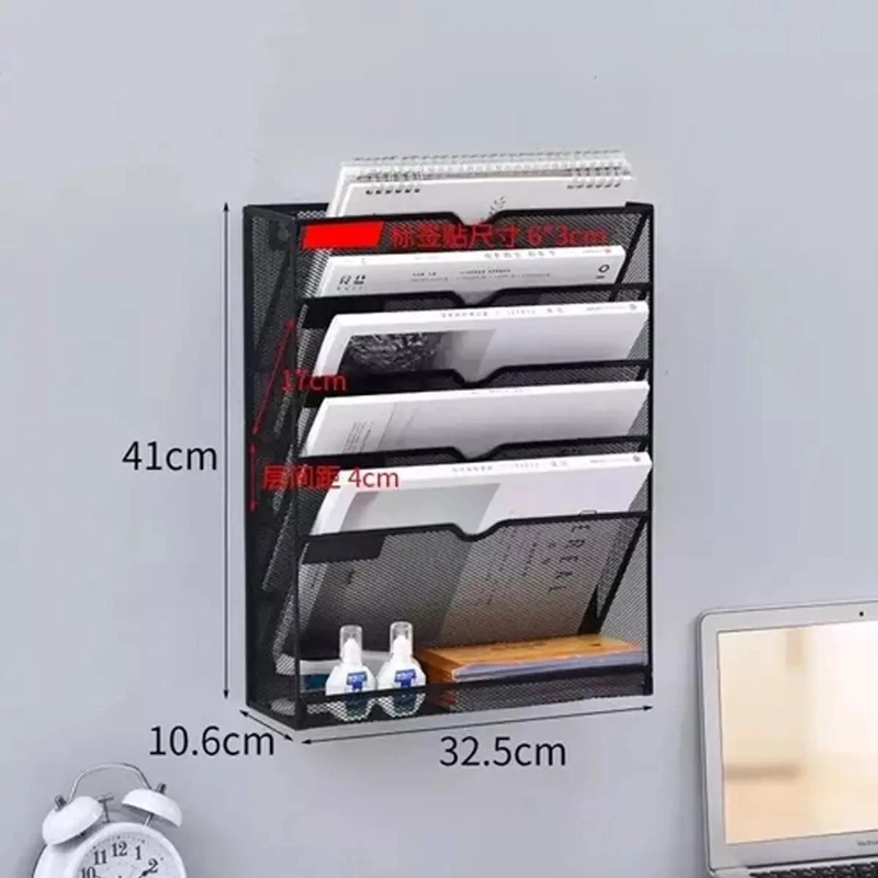 ORGANIZADOR METALICO PARA LIBROS Y DOCUMENTOS DE 5 NIVELES - 3