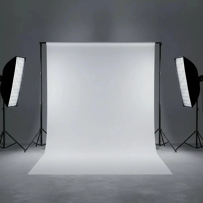 FONDO FOTOGRAFICO MUSELINA BLANCO 3X3 METROS IDEAL ESTUDIO - 1