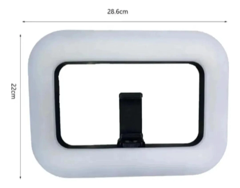 ARO DE LUZ RECTANGULAR PORTATIL MULTICOLOR PARA VIDEO - 8