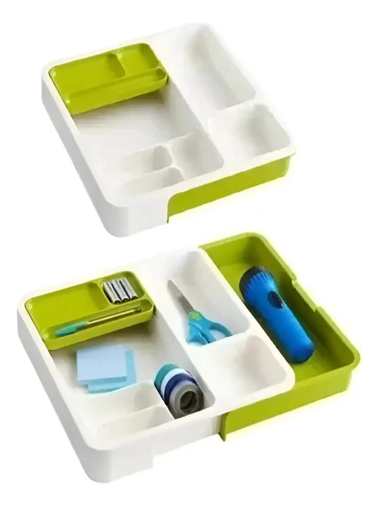 ORGANIZADOR EXPANDIBLE PARA CAJON DE OFICINA Y HOGAR - 1