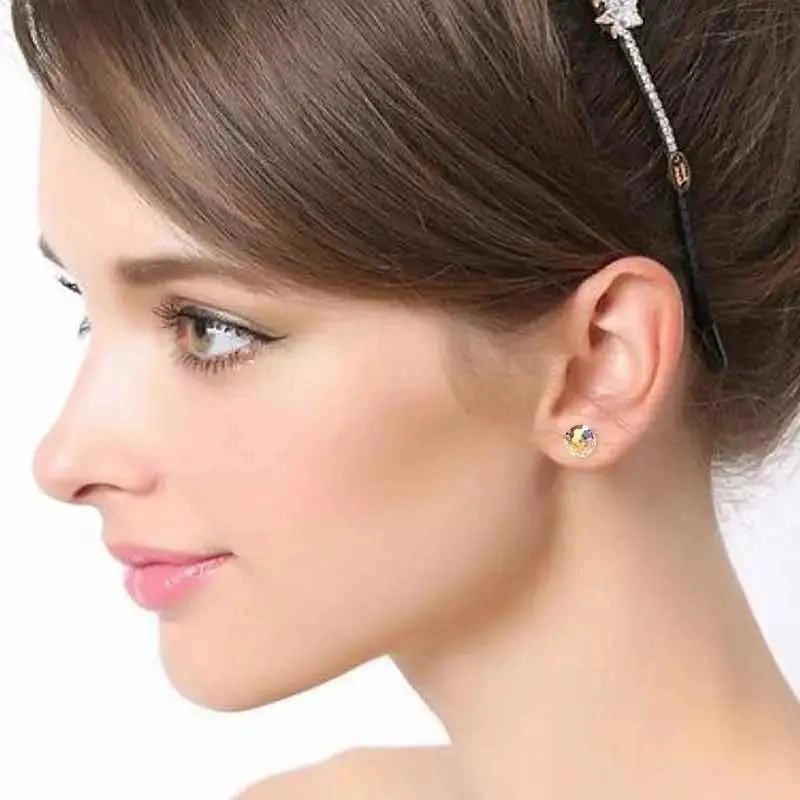 AROS DE CRISTAL ESFE RICOS EN COLOR BLANCO - 4