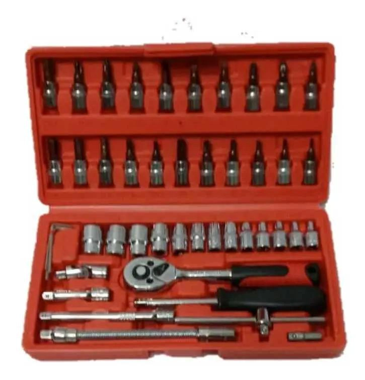 SET DE DADOS MECANICOS DE 46 PIEZAS PARA HERRAMIENTAS - 1