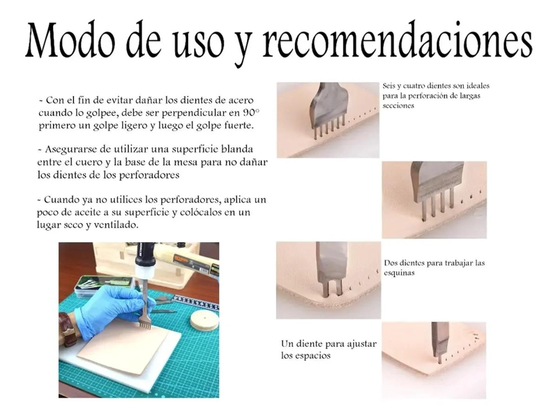 JUEGO DE PUNZONES PARA CUERO 4 PIEZAS - 3