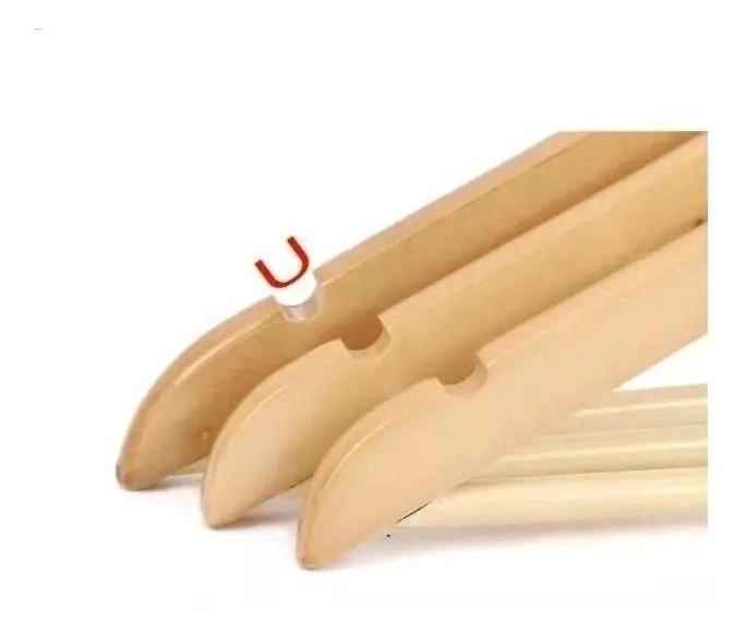 PACK DE 50 COLGADORES DE MADERA PARA ROPA Y ACCESORIOS - 3
