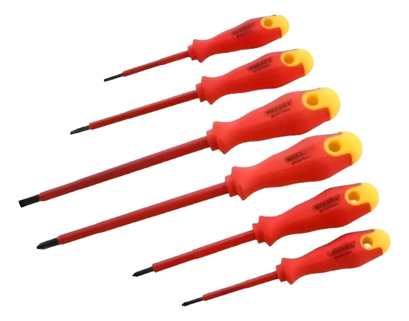 JUEGO DE DESTORNILLADORES DE 6 PIEZAS CON MANGO ERGONOMICO - 1