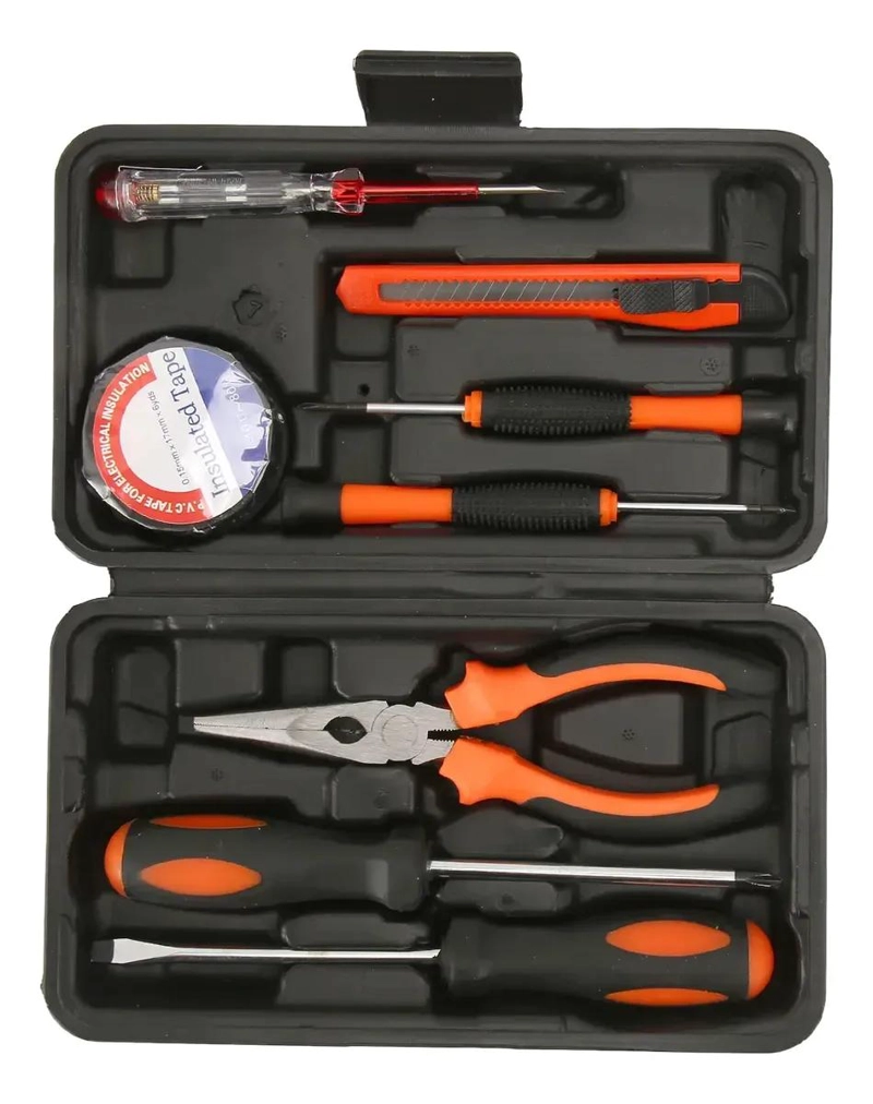 KIT DE HERRAMIENTAS MULTIFUNCION 9 PIEZAS EN MALETIN PRACTICO - 2