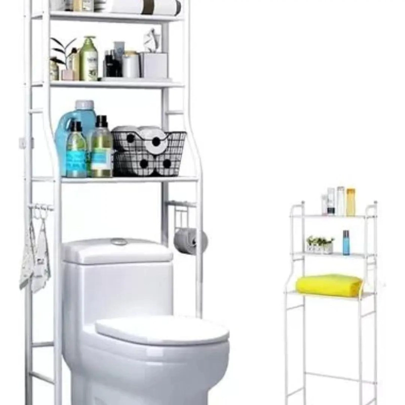 ESTANTE ORGANIZADOR DE BAÑO VERTICAL DE TRES NIVELES - 1