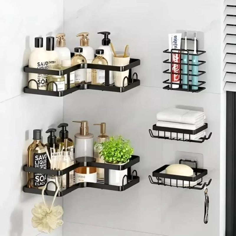 REPISA ORGANIZADOR DUCHA 5 PIEZAS PARA BAÑO - 1
