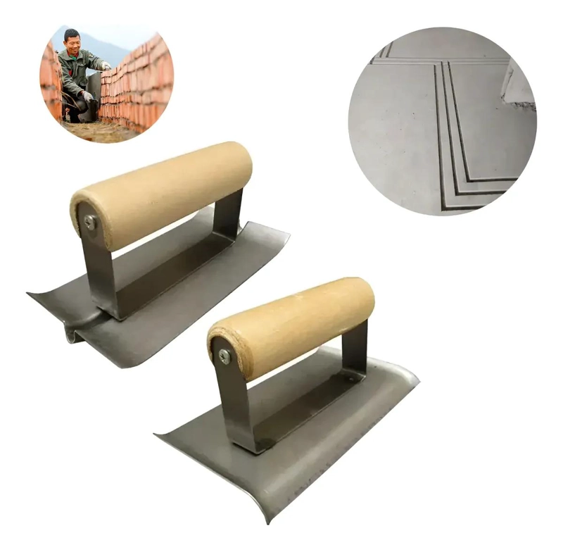 KIT DE LLANAS PARA ACABADO DE HORMIGON CON MANGO ERGONOMICO - 1