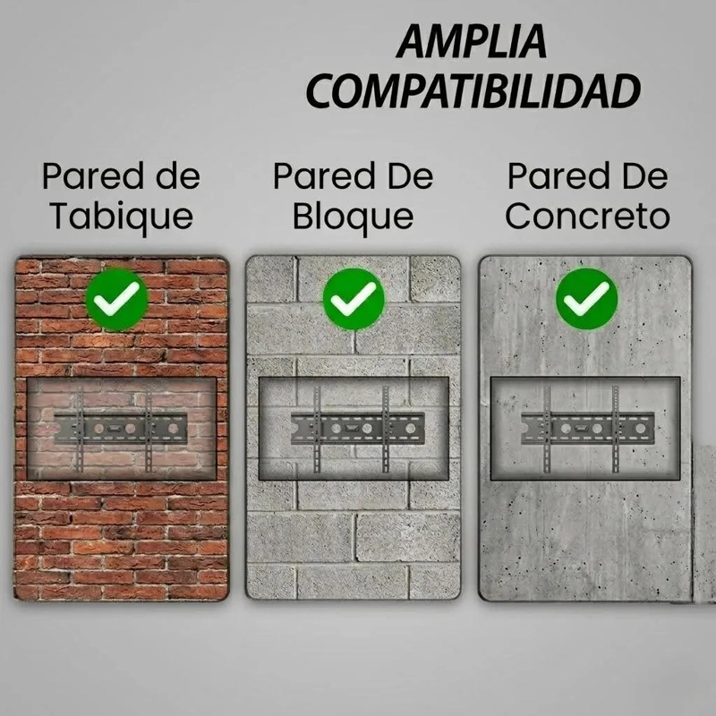 SOPORTE MURAL PARA TV DE 32 A 70 PULGADAS CON INCLINACION - 4