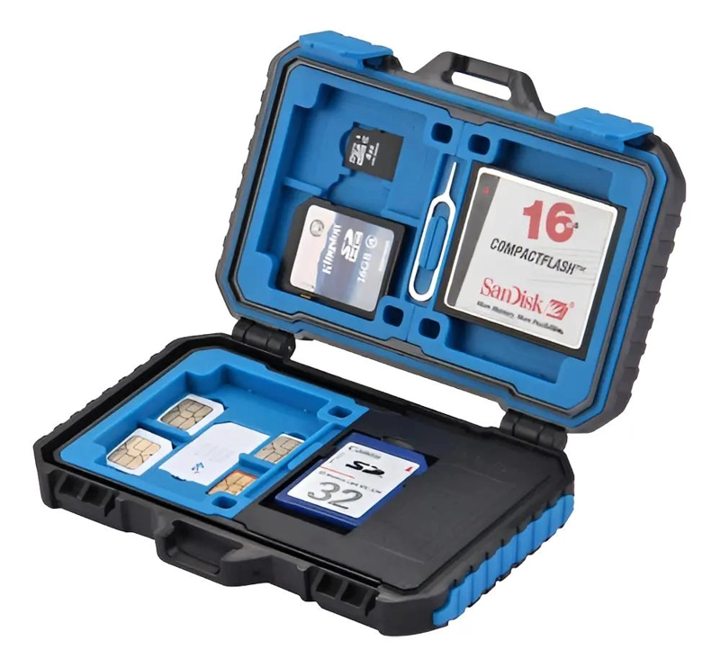 LECTOR DE TARJETAS Y ESTUCHE PARA MEMORIA SIM COMPACTO - 4