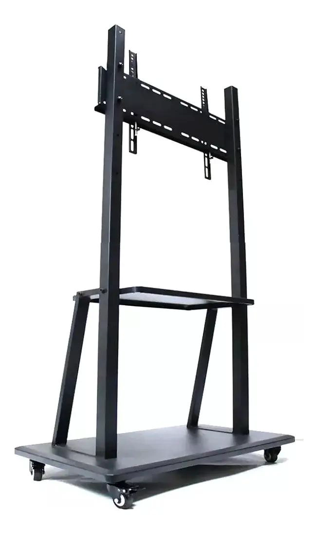SOPORTE MOVIL PARA TV CON RUEDAS Y ESTANTES AJUSTABLES - 3