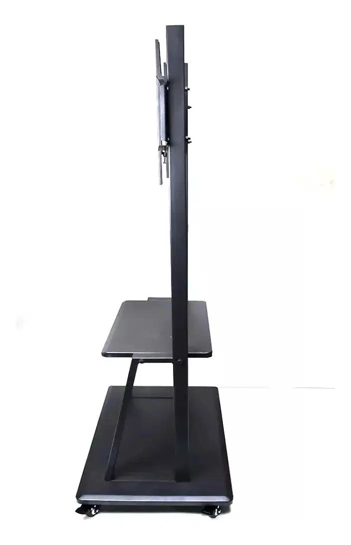 SOPORTE MOVIL PARA TV CON RUEDAS Y ESTANTES AJUSTABLES - 4