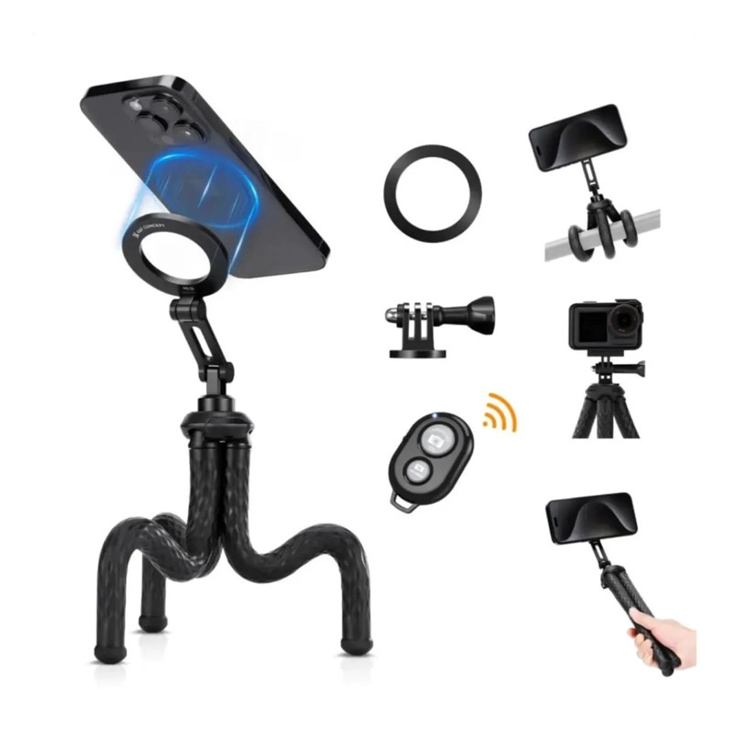 TRIPODE FLEXIBLE MAGNE TICO PARA SMARTPHONES Y CAMARAS - 1