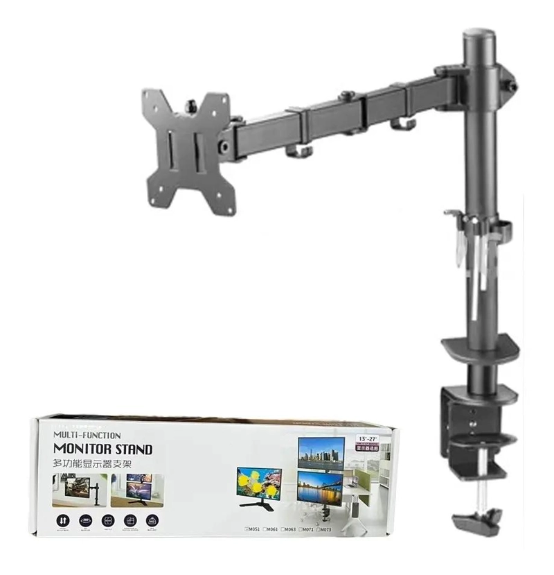 SOPORTE DE MONITOR ARTICULADO PARA PANTALLAS DE 13 A 27 PULGADAS - 1