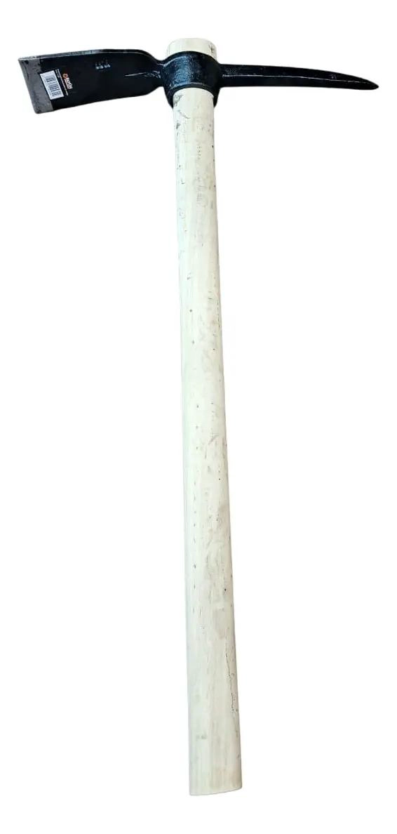 PICOTA PUNTA AZADON 5LBS MANGO MADERA IDEAL JARDINERIA - 1