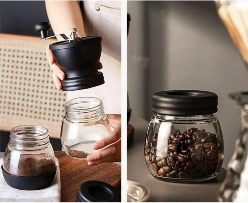 MOLINILLO MANUAL PARA CAFE  CON DEPOSITO TRANSPARENTE Y MANGO ERGONOMICO - 7