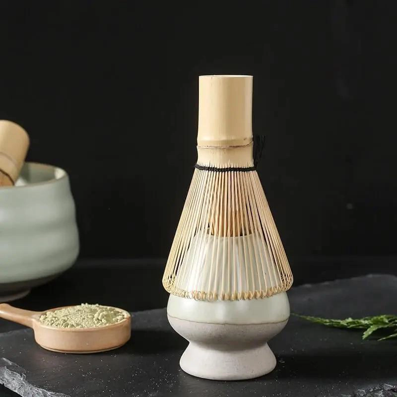 BATIDOR CHASEN DE BAMBU NATURAL PARA TE  MATCHA CEREMONIAL - 3