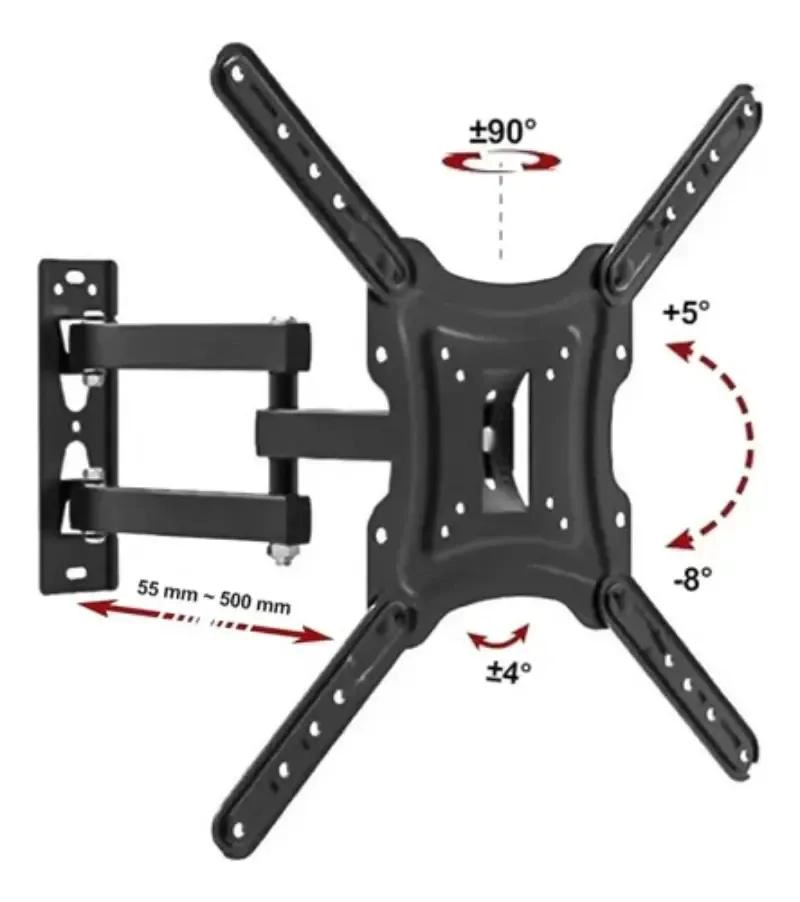SOPORTE DE TV CON BRAZO DE ACERO PARA PANTALLAS DE 26 A 65 PULGADAS - 5