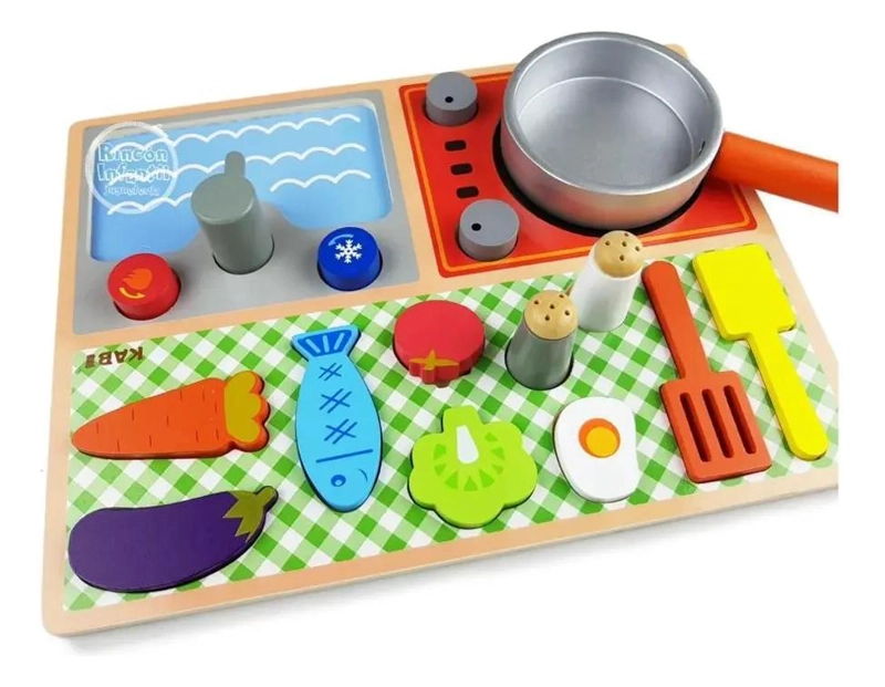 JUEGO DE PUZZLES DE MADERA PARA NIÑOS ESTIMULANTE Y DIVERTIDO - 1