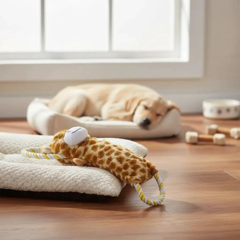JUGUETE DE PELUCHE MASTICABLE CON CUERDA PARA PERROS 40X10CM - 3