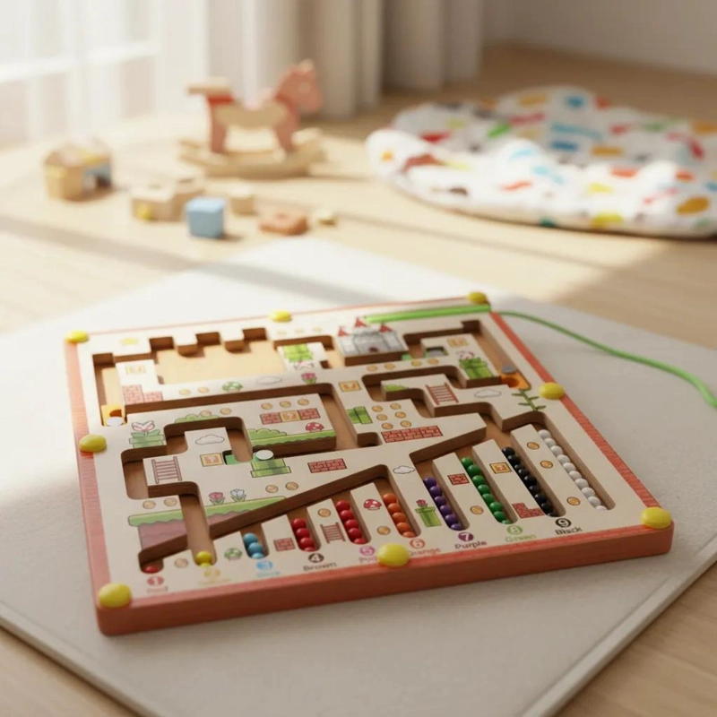 LABERINTO MAGNE TICO DE MADERA PARA NIÑOS DE 3 AÑOS - 3