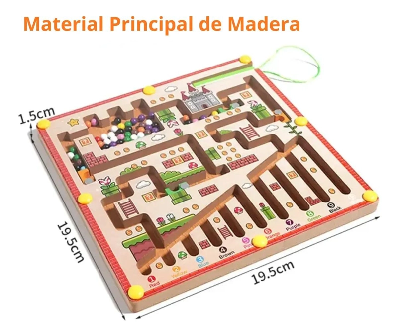 LABERINTO MAGNE TICO DE MADERA PARA NIÑOS DE 3 AÑOS - 7