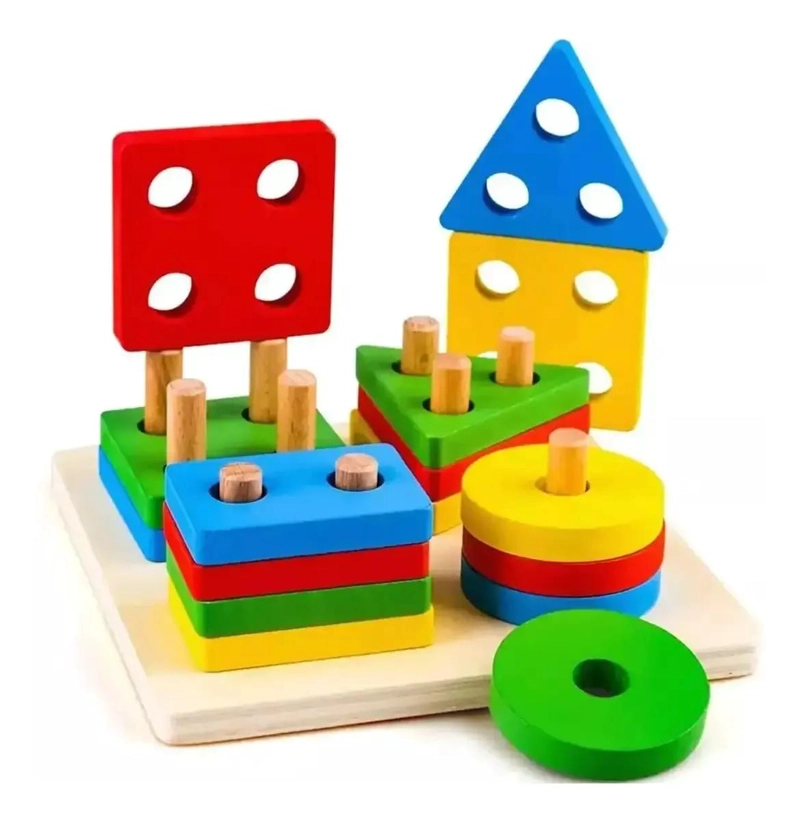 PACK DE JUGUETES DIDACTICOS DE MADERA PARA NIÑOS - 3