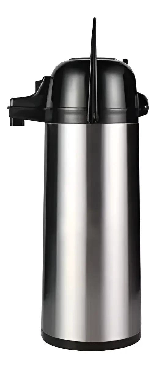 TERMO DE ACERO INOXIDABLE 1.9 LITROS CON BOMBA Y MANGO - 1