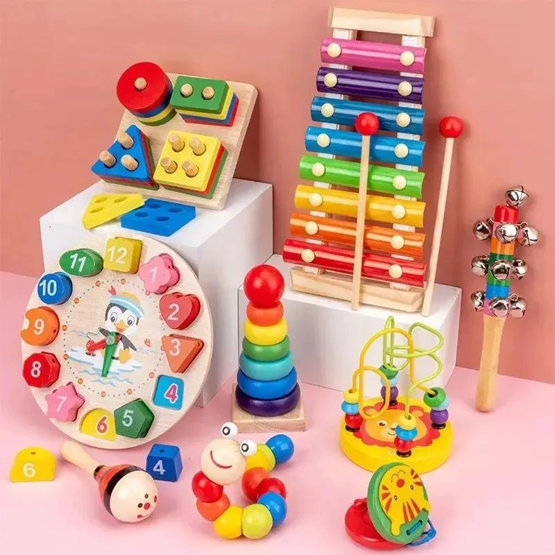 SET DE JUGUETES DIDACTICOS DE MADERA PARA NIÑOS DE 2 AÑOS - 5