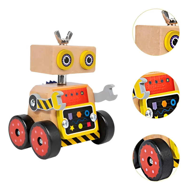 ROBOT MONTESSORI DESMONTABLE DE MADERA PARA NIÑOS - 1